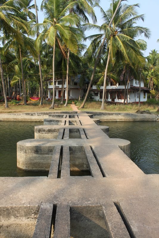 The bridge to the beach.